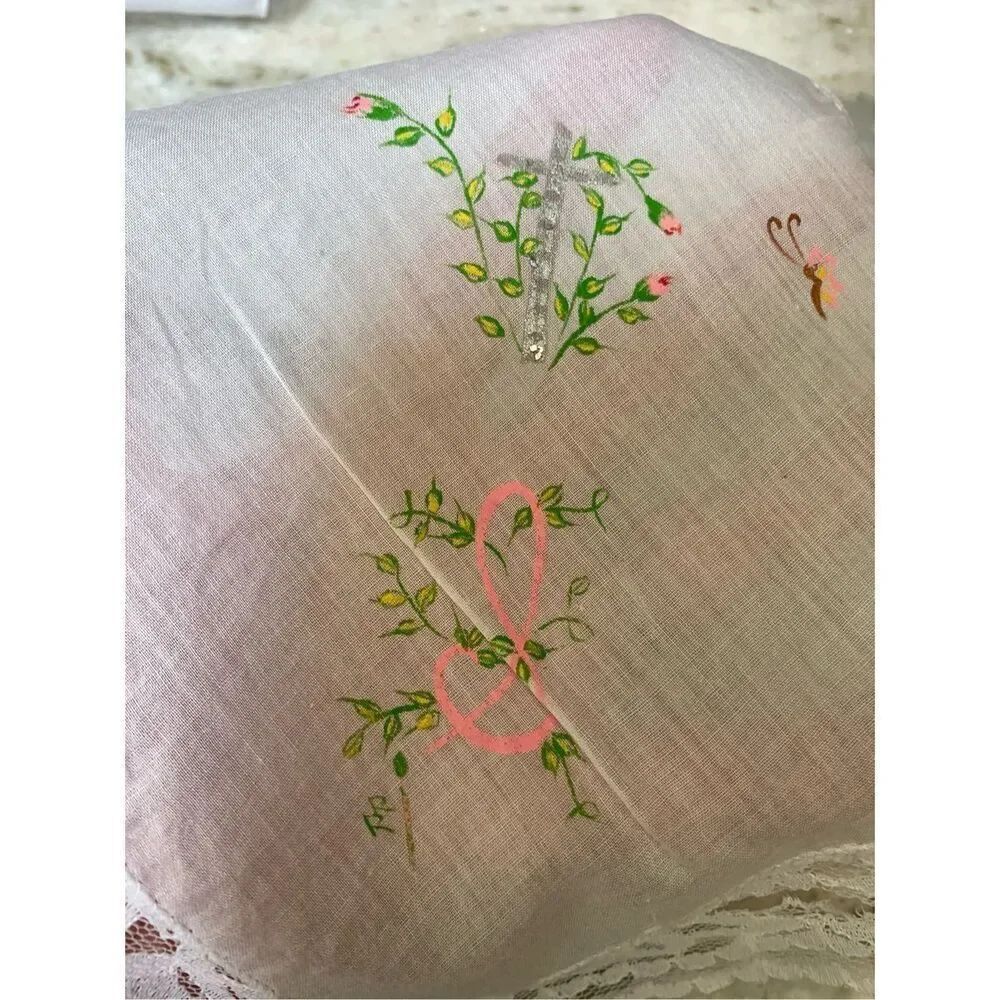 Handmade Antique Handkerchiefs ~ Three - Picture 8 of 11